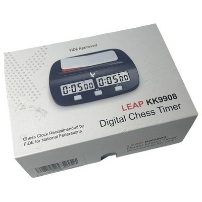 LEAP FIDE Approved Chess Timer Blue-Professional Tournament Chess Clock NEW