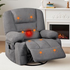 Oversized Massage Recliner Chairs with Heat  Massage Overstuffed Recliner Chair