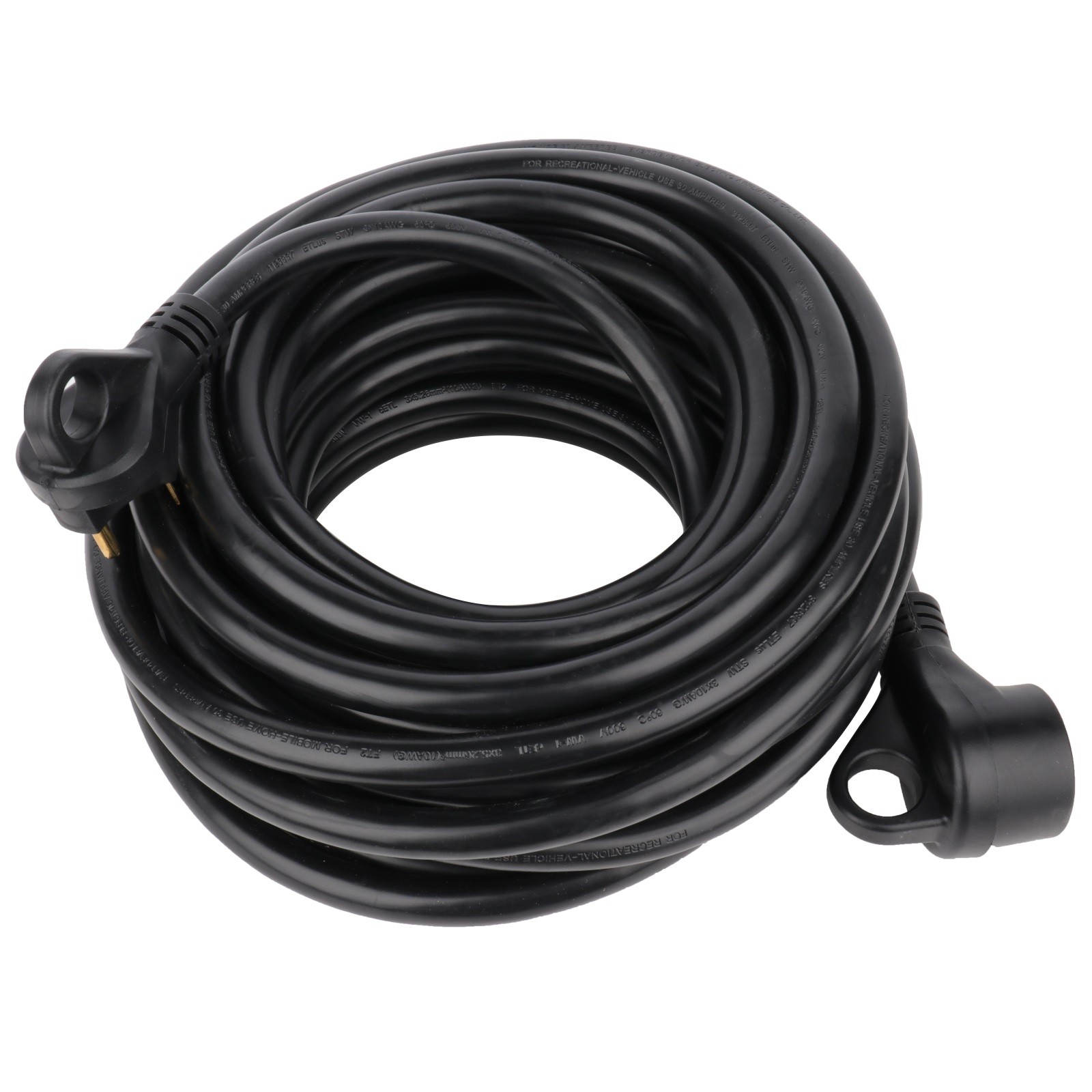 For Trailer Camper Motorhome RV Extension Cord 30 Amp 50 Foot Power Supply Cable