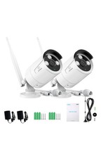 SANNCE 2x 3MP Two Way Audio Wireless Security Camera IP Network IR Night Vision