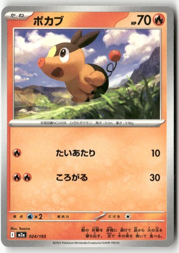 Tepig 024/193 MEGA Dream ex Pokemon Japanese Lightly Played