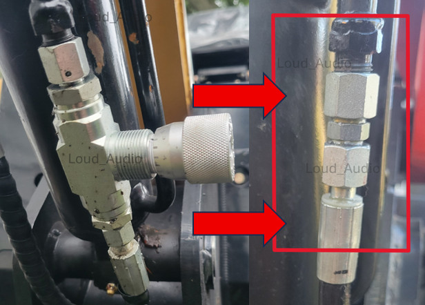 Hydraulic Flow Control Fitting - Mini Excavator - AGT - Thumb - Reduce Jerkiness