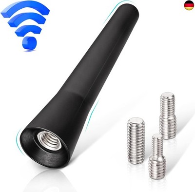 Eightwood Autoantenne Auto Dachantenne 6,5cm Mini Autoradio Antenne kurz mit