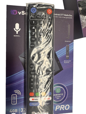 4K Ultra HD Smart Media Player VseeBox V5 Pro WiFi 6 Bluetooth Voice Remote