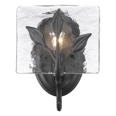 Golden Lighting 3160-1W Calla 9'' Tall Wall Sconce - Black
