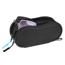 FINTIE Double Sunglasses Case, Soft Portable Eyeglasses Pouch with Carabiner ...