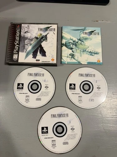 Final Fantasy VII (PlayStation 1, 1997) Complete CIB Tested Working