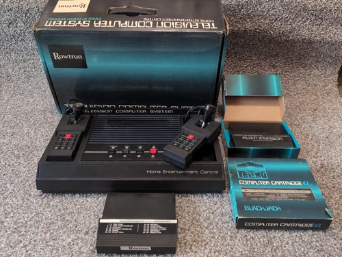 Teleng / Rowtron Home Entertainment System Console & Games- Boxed Working Rare