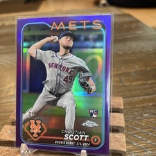 2024 Topps Chrome Update Series Christian Scott USC-110 Purple Rookie 70/250