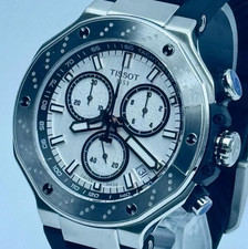 TISSOT T-Race Chronograph Quartz White Dial Men's Watch T141.417.17.011.00