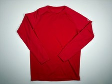 Camisa Evoshield Hombre Grande Roja Capa Base Atlética Cálida Cuello Redondo Calce