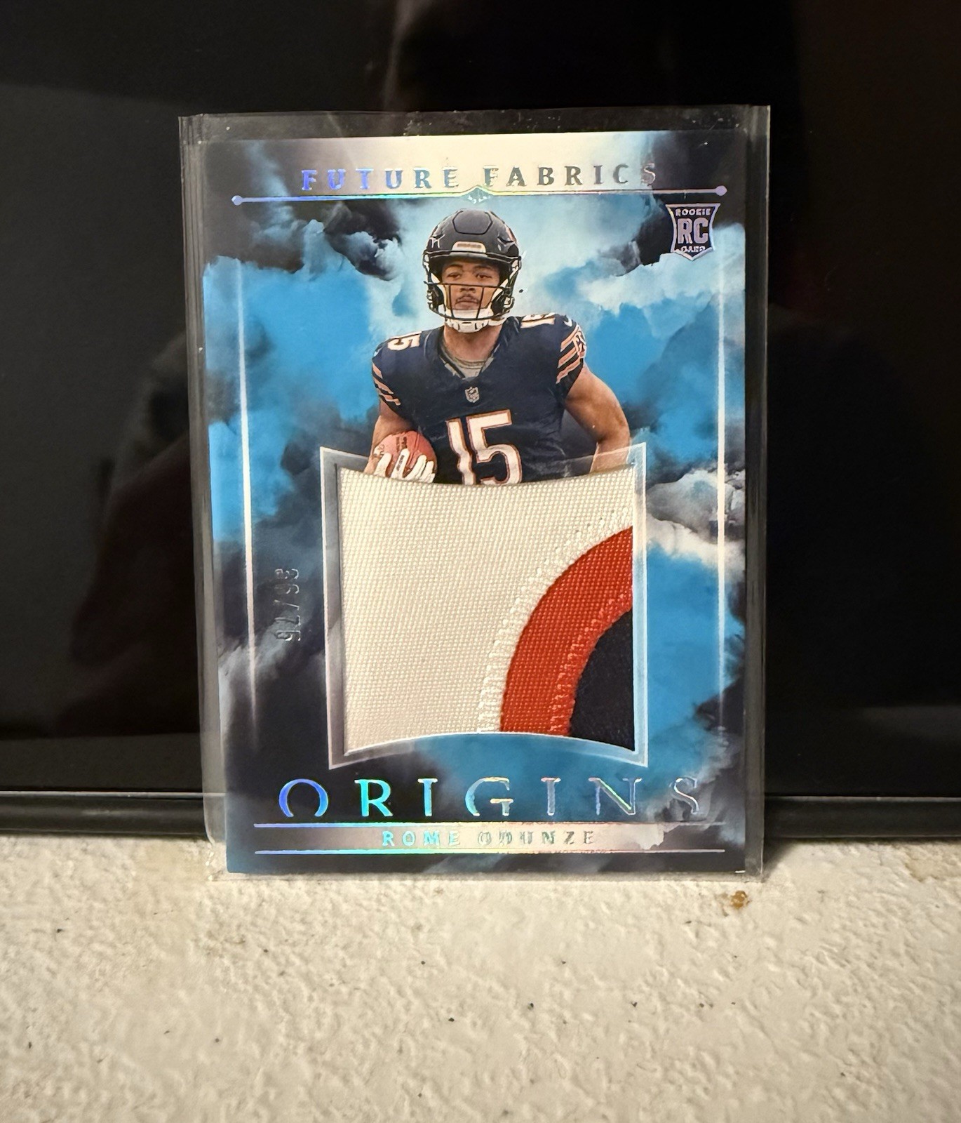 Rome Odunze Panini Origins Future Fabrics #FFROD Turquoise