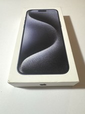 EMPTY Box Apple iPhone 15 Pro Max Blue Titanium 256GB BOX ONLY W/ Inserts