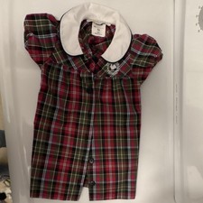 Primrose Dennis Plaid uniform dress 2T Collared Button Front