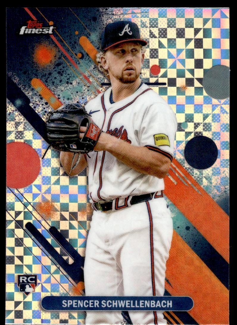 Spencer Schwellenbach 2025 Finest #43 Checkerboard RC Braves Baseball Card