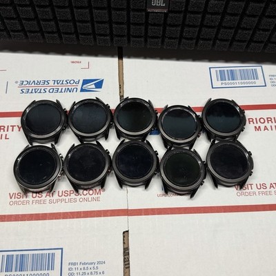 Lot of 10 Samsung Galaxy Watch3 SM-R840 45mm Stainless Steel Case GPS Smartwatch