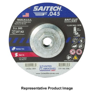 United Abrasives SAIT 22182 6x.045x5/8-11 SAITECH High Perf Cut-off Wheels 10 pk