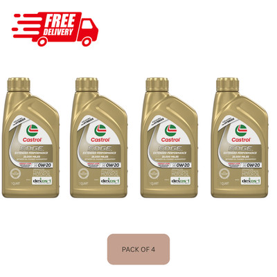 Castrol EDGE Extended Perf 0W-20, 1 Quart ( 4 packs ) Free Shipping