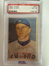 1957 Topps Baseball Tony Kubek PSA 4