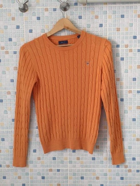 Women Gant Sweater Multicolor Cotton S
