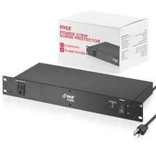 Pyle 150J Surge Protector Power Strip - 9 20.30in. x 7.70in. x 3.80in., Black