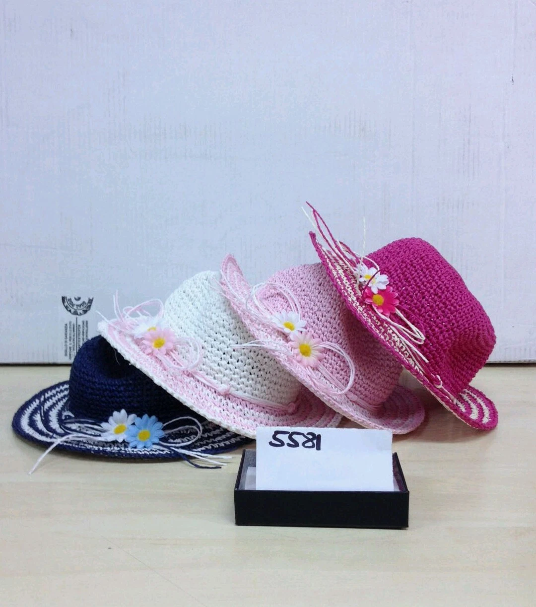 White Hat Girl Elegant Ceremony Sea Hat Girl Kids