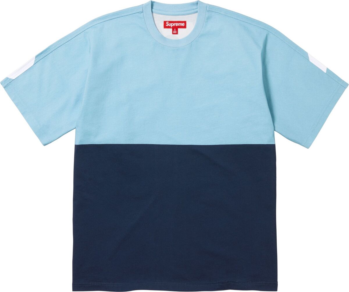 Supreme Split S/S Top Tee FW23 3colors Black Red Blue Size S Supreme Split S/S Top Tee FW23 3colors Black Red Blue Size S