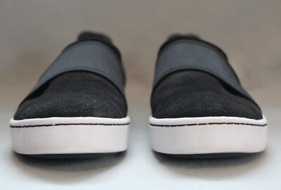 Clarks 9 Comfort Loafer Pawley Wes Black Suede Elastic Cushion