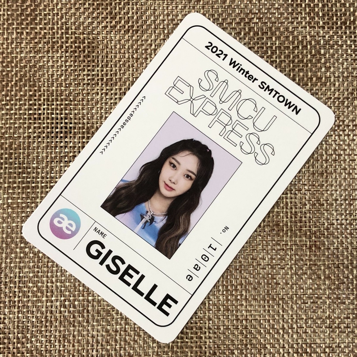 aespa ジゼル SMCU EXPRESS SMTOWN トレカ　2021 AESPA GISELLE [2021 Winter SMTOWN SMCU Express] Official Pass