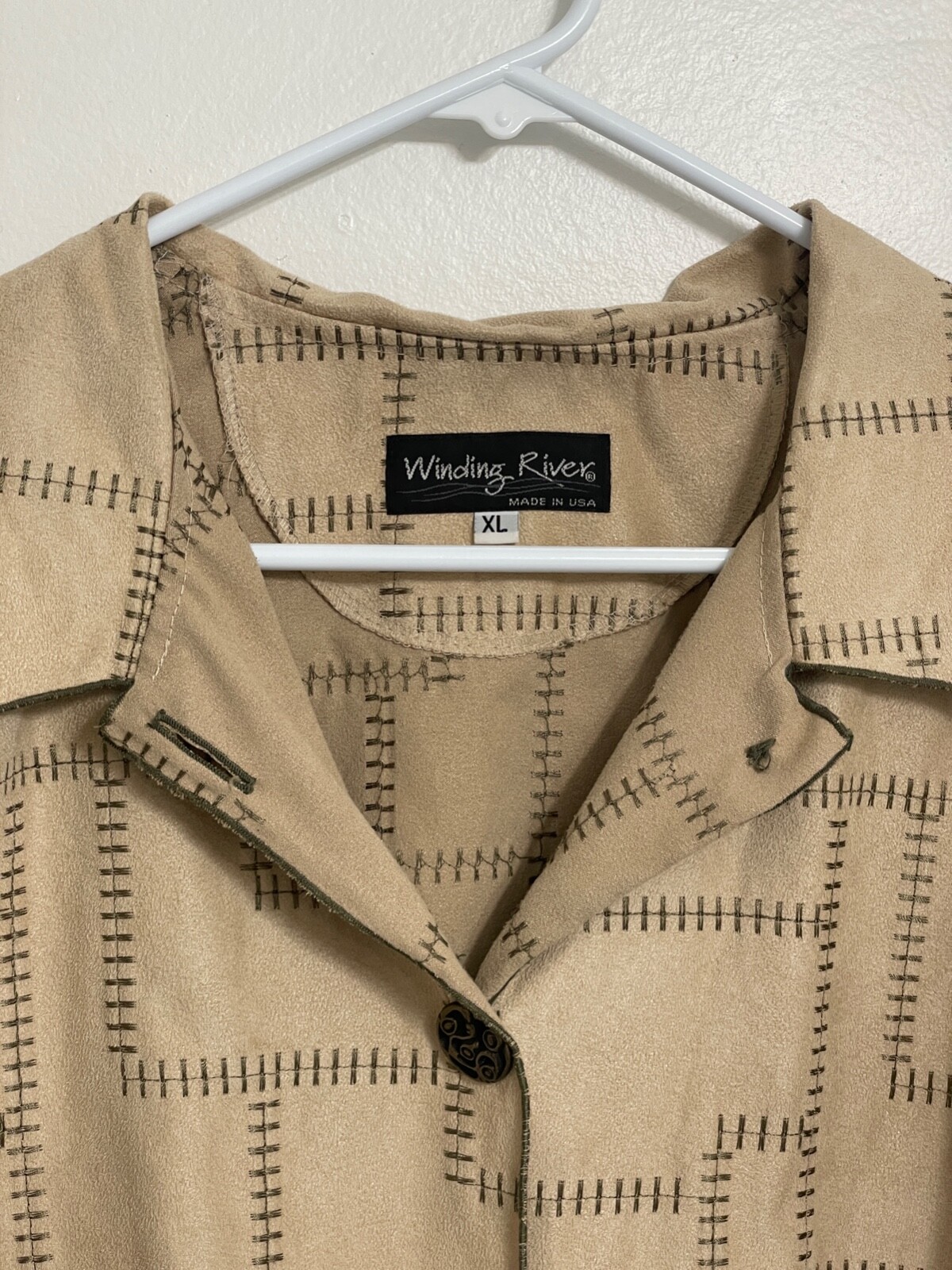 WINDING RIVER stitch button down collared shirt m… - image 2