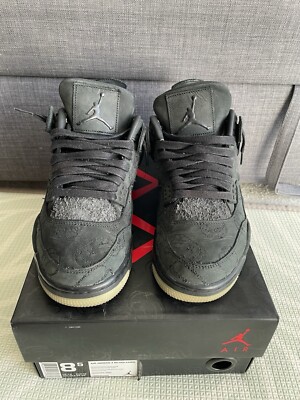 Size 8.5 - Jordan 4 Retro x KAWS Black 2017 887232091774| eBay