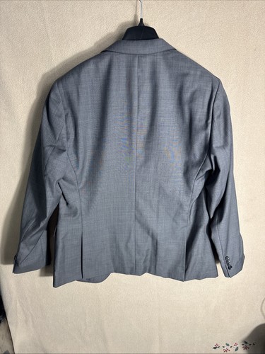 Bonobos Mens Gray Athletic Fit Two Button Unstructured Shoulders 44L Sharkskin - Picture 8 of 15