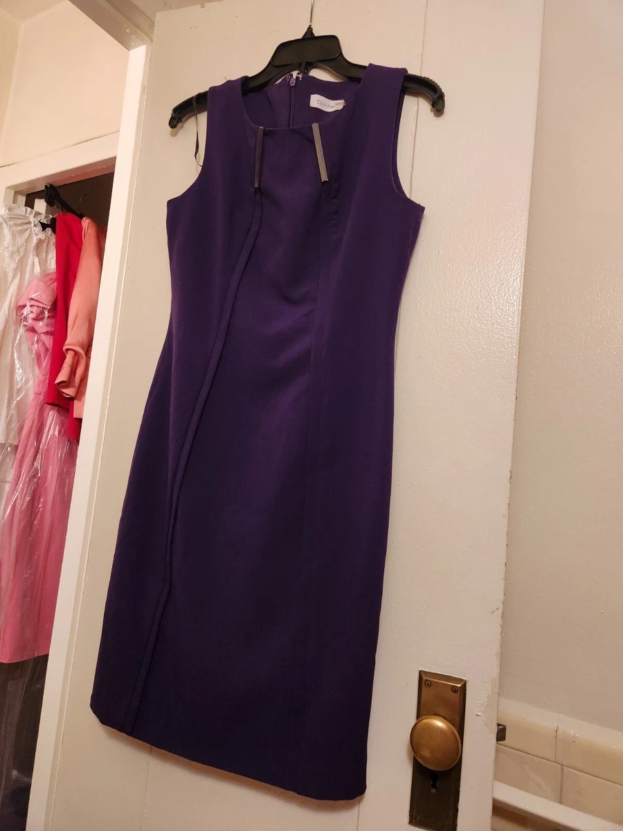 calvin klein purple dress