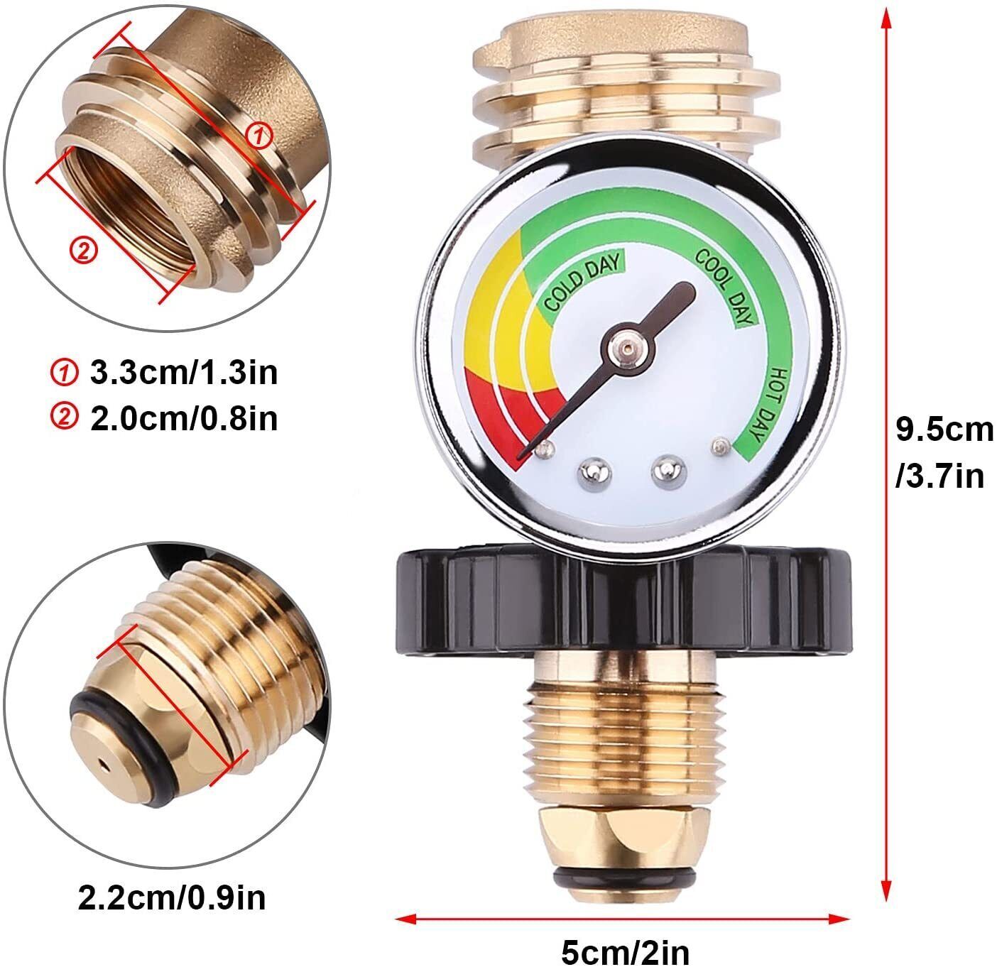 HighPressure Gauge Propane Tank Gauge POL Connection for 5100lbs Propane Tank eBay