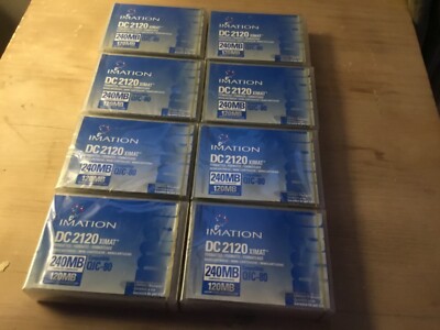 Imation DC2120 XIMAT 240MB QIC80  Compatible New Lot of 8 Free Shipping
