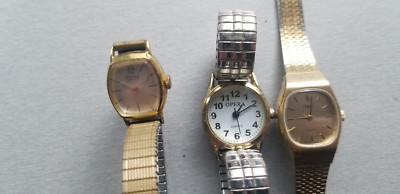 3 x Vintage Damen Armbanduhren u.a. Pulsar