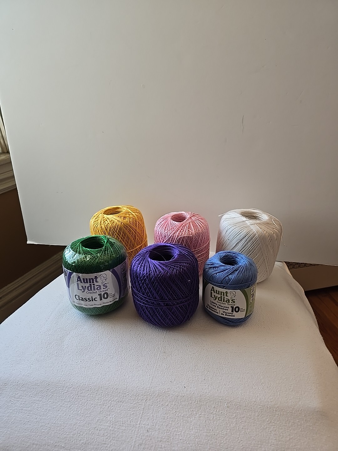 6 Aunt Lydia's Classic Crochet Thread Size 10 Assorted Colors | eBay