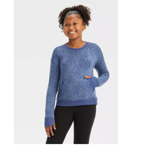 Girls' Cozy Soft Crewneck Sweatshirt - All In Motion M (8)