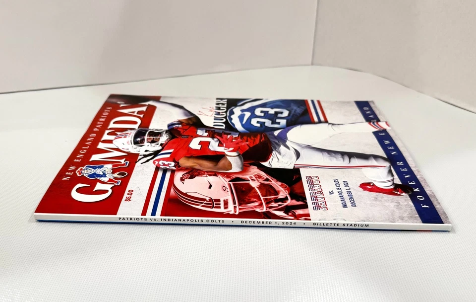 New England Patriots Gameday Program vs Indianapolis Colts 12/1/24 Kyle Dugger - Image 3 of 3