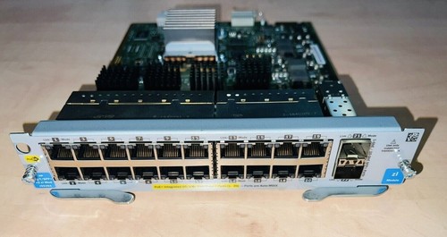 HP J9536A V2 ZL POE+ MODULE 1G T 20 PORT 2 X SFP+ 10G PORTS TESTED HUB - 第 1/11 張圖片