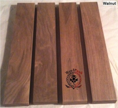 4 BLACK WALNUT 3/4'' x 2'' x 24'' Wood DIY Cutting Boards Charcuterie Cheese Crate