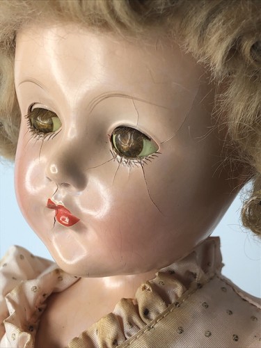 18” Vintage Effanbee Little Lady All Original 1940’s Blonde Mohair Compo Doll ME - Picture 7 of 23