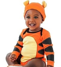 TiGGeR CuDDlY BODYSUIT CAP EaRs Infant 3-24 Costume Disney Store WiNNiE the PooH