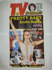 Brooke Shields newspaper advertising Poster Billboard Sweden 1980s Pretty Baby