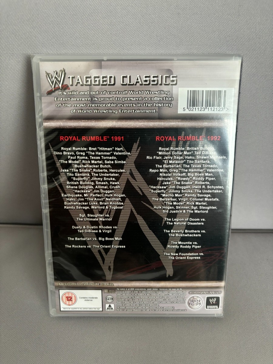 WWE Tagged Classics: Royal Rumble 1991 & 1992 DVD New Factory