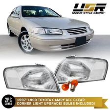 Front Clear Lens Turn Signal Light Set Left + Right For 1997-1999 Toyota Camry