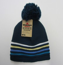 Vintage NOS Wigwam Winter Ski Skilan Cap Beanie w/ Pom Pom Made in U.S.A.