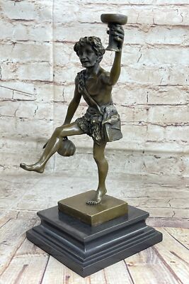 Hot Cast Greek God Dionysus Bacchus Wine Bronze Sculpture Statue Marble Artwork