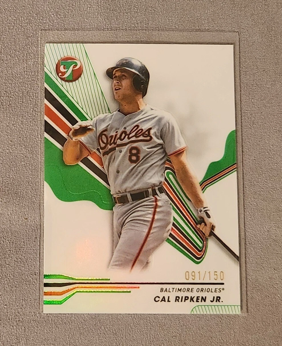2024 Topps Pristine Cal Ripken Jr #35 Green Refractor Parallel /150 Orioles HOF