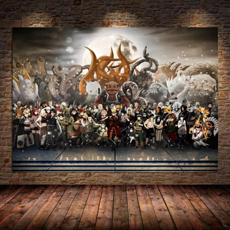 Tableau Naruto Itachi Uchiwa Toile Avec cadre - ProduitPOD